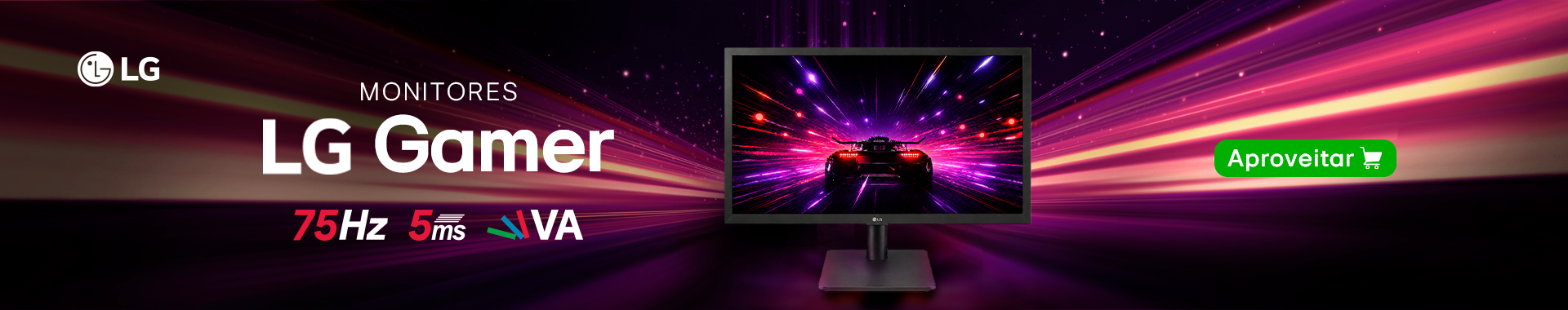 [PARCERIA] LG - Monitor Gamer - Destaque